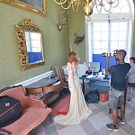 Aurore Barrault shooting backstage
