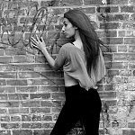 black and white