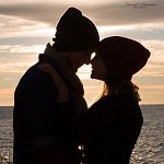 Photos de couple sur le bord de mer - Marsei