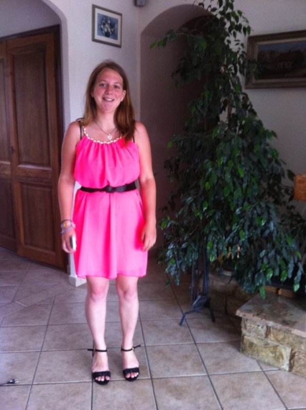 En robe