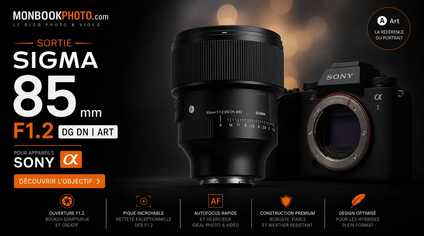 Sigma 85 mm F1.2 DG | Art : un portraitiste F1.2 compact pour Sony E et L-Mount